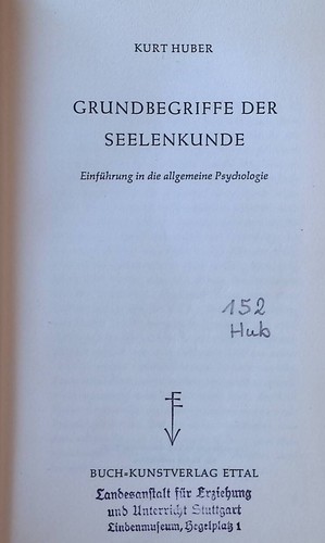 Grundbegriffe der seelenkunde - grundbegriffe,