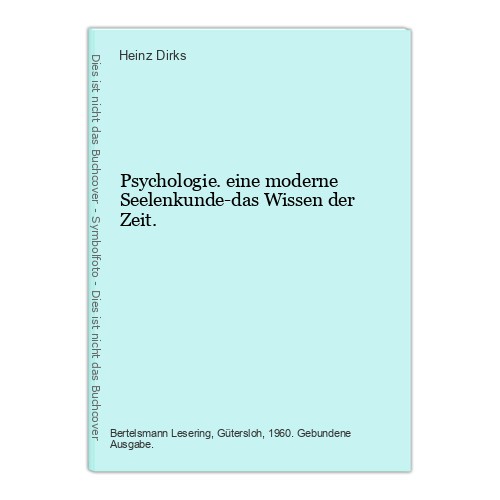 Psychologie eine moderne - eine,